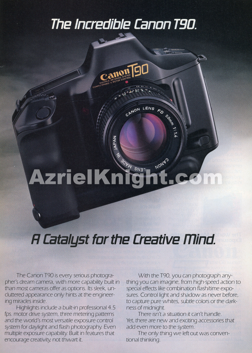 Canon T90: A History - Azriel Jay Knight